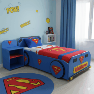 Superman's Supermobile Adventure Kids Bed - Dream Big with the Man of Steel!
